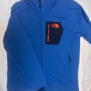 The North Face Vibrant Blue Jacket with Bold Orange Detail size L